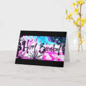 Gelukkige Verjaardag Kaart (Gele Bloem)