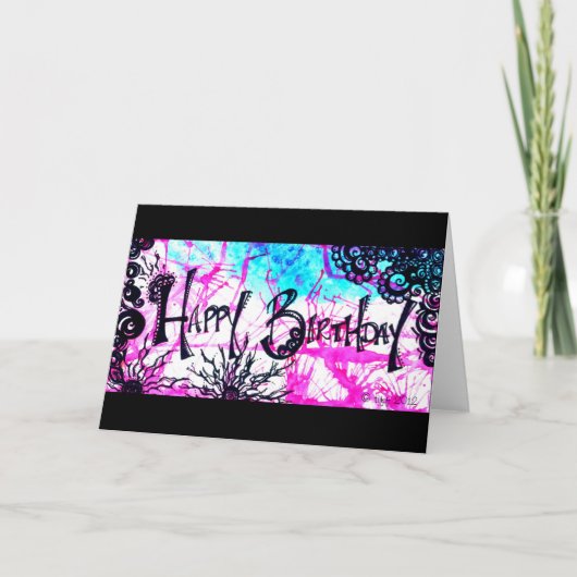 Gelukkige Verjaardag Kaart (Voorkant)