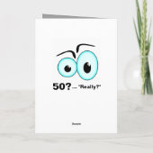 Gelukkige Verjaardag Kaart 50ste. (Achterkant)