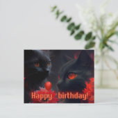 Gelukkige verjaardag! Kat Briefkaart (Staand voorkant)