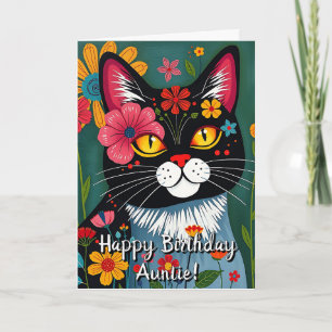 Gelukkige verjaardag Kattenkleurplaat Inside Kaart