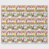 Gelukkige Verjaardag Kerstmis Wrapping Papier (Vlak)