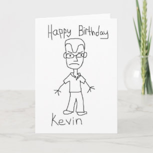 Gelukkige Verjaardag Kevin Card Kaart