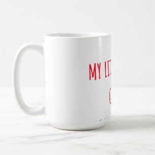 Gelukkige verjaardag klein vervelend meisje koffiemok