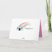 Gelukkige verjaardag kleindochter met zon en regen kaart (Achterkant)