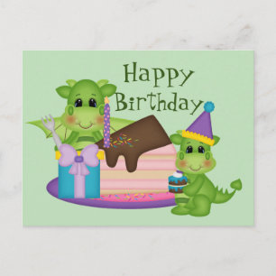 Gelukkige verjaardag Kleine Draak Briefkaart