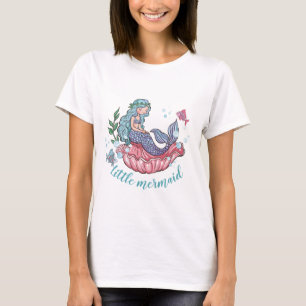 Gelukkige Verjaardag Kleine Zeemeermin T-shirt