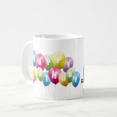 Gelukkige verjaardag koffiemok (Voorkant links)