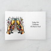 Gelukkige Verjaardag Koningin | LGBTQIA Trans Woma Kaart (Binnen)