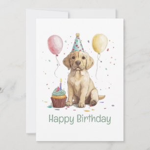 Gelukkige verjaardag Labrador Retriever honden Kaart