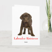 Gelukkige Verjaardag Labrador Retriever Puppy Dog Kaart (Achterkant)