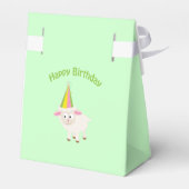 Gelukkige verjaardag Lamb Bedankdoosjes (Achterkant)