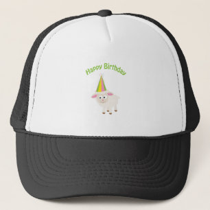 Gelukkige verjaardag Lamb Trucker Pet