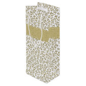 Gelukkige Verjaardag Leeftijd 55 Nummer Patroon Go Wijn Cadeautas (Achterkant Gekanteld)