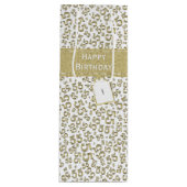 Gelukkige Verjaardag Leeftijd 55 Nummer Patroon Go Wijn Cadeautas (Voorkant)