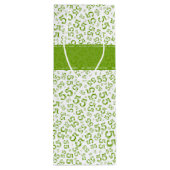 Gelukkige Verjaardag Leeftijd 55 Nummer Patroon Gr Wijn Cadeautas (Achterkant)