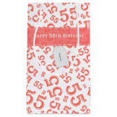 Gelukkige Verjaardag Leeftijd 55 Nummer Patroon Ko Klein Cadeauzakje (Voorkant)