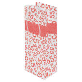 Gelukkige Verjaardag Leeftijd 55 Nummer Patroon Ko Wijn Cadeautas (Achterkant Gekanteld)