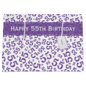 Gelukkige Verjaardag Leeftijd 55 Nummer Patroon Pa Groot Cadeauzakje (Voorkant)