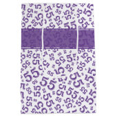 Gelukkige Verjaardag Leeftijd 55 Nummer Patroon Pa Medium Cadeauzakje (Achterkant)