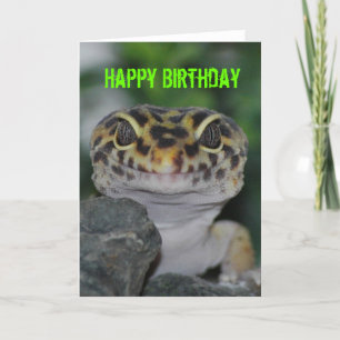 Gelukkige verjaardag Leopard Gecko Kaart