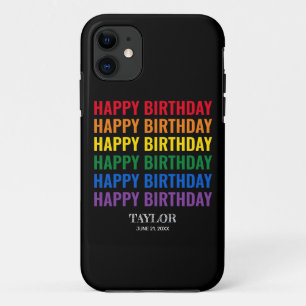 Gelukkige Verjaardag LGBT Pride LGBTQ Transgender iPhone 11 Hoesje
