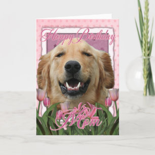 Gelukkige Verjaardag Mam - Golden Retriever - Mick Kaart