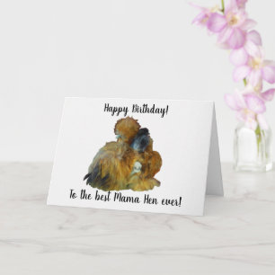 Gelukkige Verjaardag Mama Hen met Chick Kaart