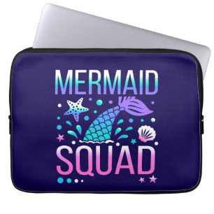 Gelukkige verjaardag Meermin Troep Oceaan Feest De Laptop Sleeve