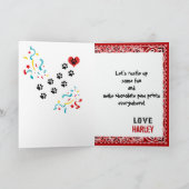 Gelukkige Verjaardag met Boxer in Red Bandana Kaart (Binnen)