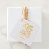 Gelukkige Verjaardag, Mijn Baby - Douanefoto/Naam/ Bedankjes Labels (Met doos)