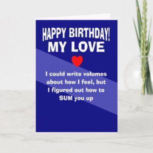Gelukkige verjaardag mijn liefde kaart