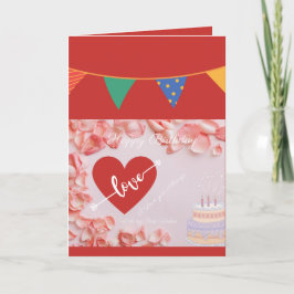 Gelukkige Verjaardag mijn liefde Kaart