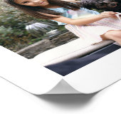 Gelukkige Verjaardag Modern Script Photo Collage P Poster (Hoek)