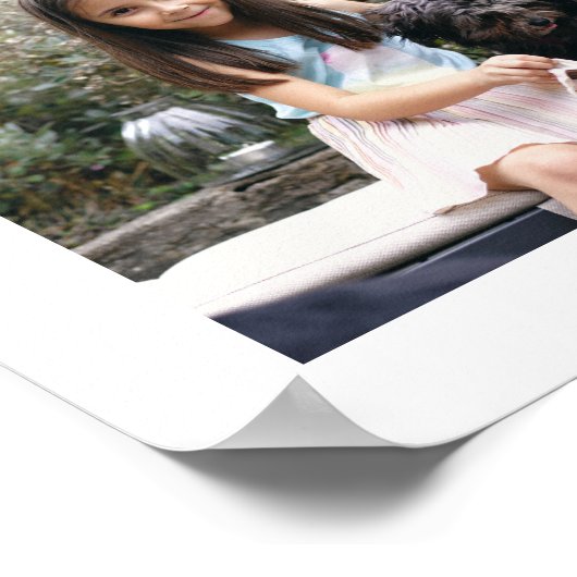 Gelukkige Verjaardag Modern Script Photo Collage P Poster (Hoek)