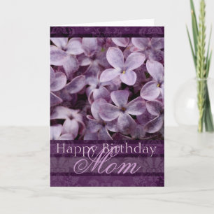 Gelukkige Verjaardag Mom Lilacs Kaart