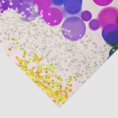 Gelukkige Verjaardag Multicolor Abstracte Bokeh Fo Tissuepapier (Detail)