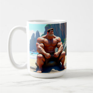 Gelukkige Verjaardag Muscleman Koffiemok