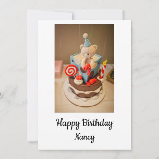 Gelukkige verjaardag Nancy Feestdagenkaart
