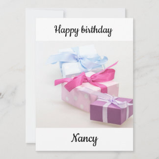 Gelukkige verjaardag Nancy Kaart