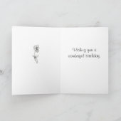 Gelukkige Verjaardag Nasturtium Bloem Tekening Art Kaart (Binnen)