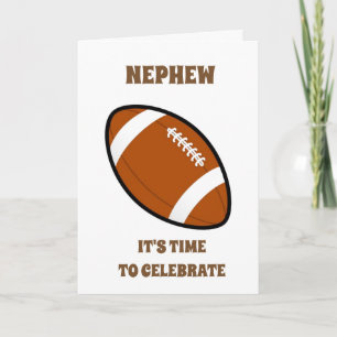 GELUKKIGE VERJAARDAG ***NEEFJE*** FOOTBALL STIJL KAART