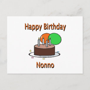 Gelukkige Verjaardag Nonno Italiaanse Opa Verjaard Briefkaart