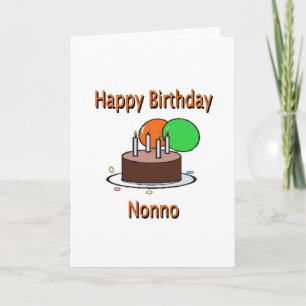 Gelukkige Verjaardag Nonno Italiaanse Opa Verjaard Kaart