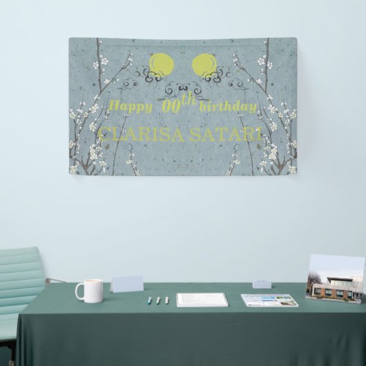 Gelukkige verjaardag - OM HET EVEN WELK JAAR Perso Spandoek (Beurs)