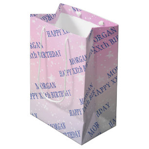 Gelukkige verjaardag, om het even welke leeftijd, medium cadeauzakje
