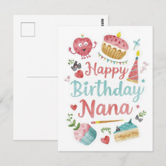 Gelukkige verjaardag oma briefkaart