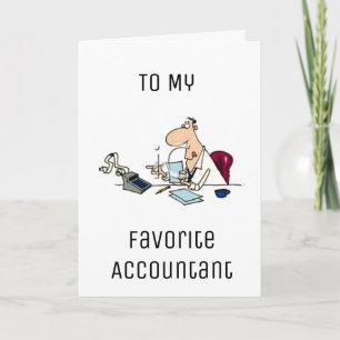 GELUKKIGE VERJAARDAG OMDAT JE FAV ACCOUNTANT "TELT KAART