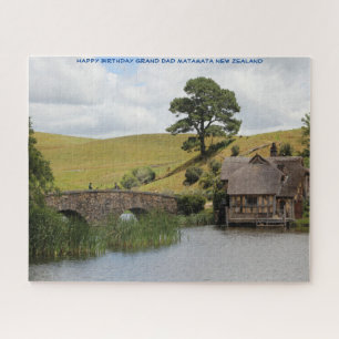 Gelukkige verjaardag opa Matamata Nieuw-Zeeland Legpuzzel
