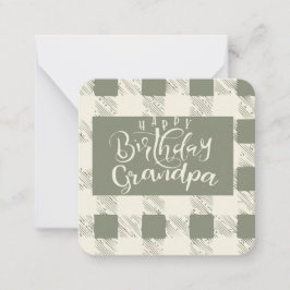 Gelukkige verjaardag opa notitiekaartje